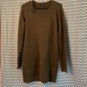 Long-Sleeved Knit Sweater Dress